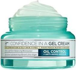 Actual product image It Cosmetics Confidence in a Gel Cream Oil Control Hydrating Oil-Free Face Moisturizer with Niacinam (60 ml, Face gel)
