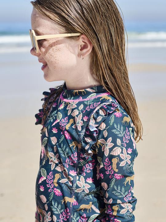 Image du produit Vertbaudet Mädchen Bade-Set: Shirt mit UV-Schutz & Badehose (158)