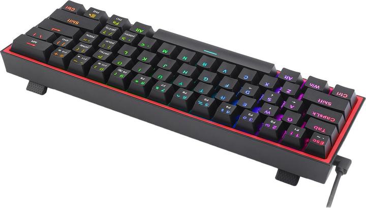Actual product image Redragon Klawiatura K617 Fizz Red switch (K617-RGB) (US, Cable)