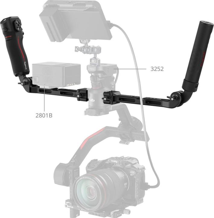 Actual product image SmallRig 4327 Focus Control Dual Grip for DJI RS Series (Gimbal handle)