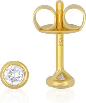 Actual product image Muau Stud earrings frame setting (White gold, Yellow gold, Red gold or silver)