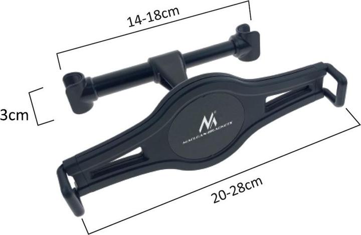 Actual product image Maclean Car Tablet Holder Headrest Mounted Universal