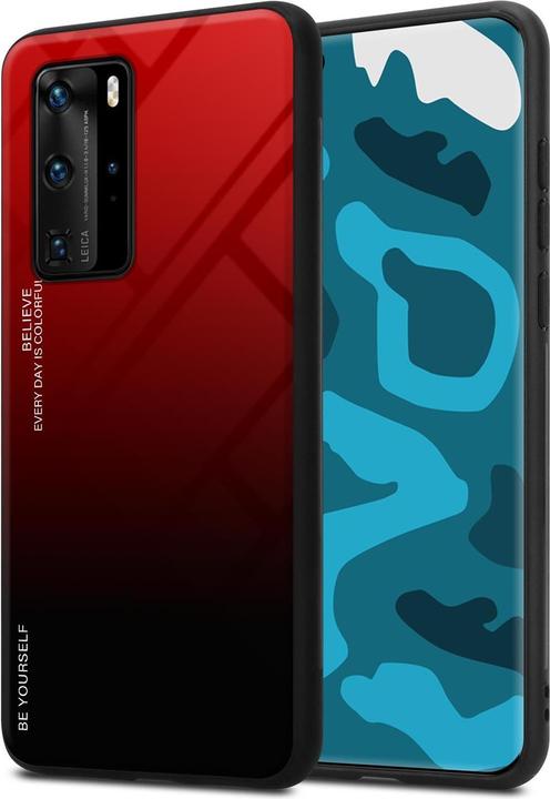 Image du produit Cadorabo Couverture en verre TPU 2 couleurs (Huawei P40 Pro+)