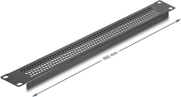 Image du produit Delock Panneau obturateur 19" à trous ronds 1U noir