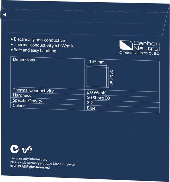 Immagine prodotto Arctic Tampone termico 0,5 mm (0.50 mm, 6 W/m K)