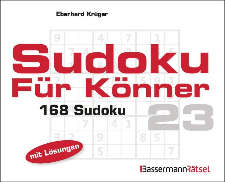 Actual product image Krüger:Sudoku für Könner 23 (German, Eberhard Krüger, 2024)