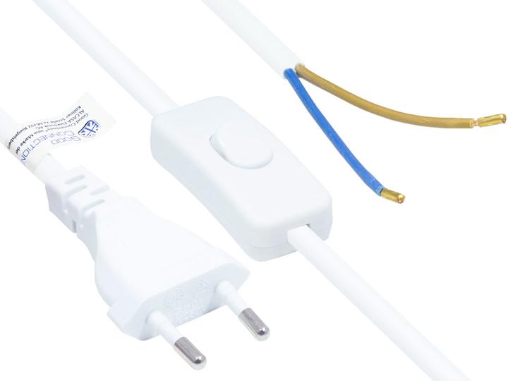 Image du produit Good Connections Câble d'alimentation européen Fiche européenne type C (droite) aux extrémités dénudées, avec (1.50 m)