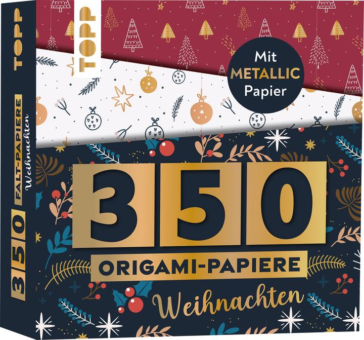 Topp Täubner:350 Origami-Papiere - Weihnacht (80 g/m², 350 x)