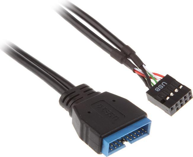 Immagine prodotto Akasa Intestazione interna USB 2.0 a USB 3.0 (0.10 m, USB 2.0)