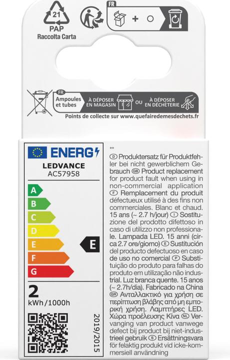 Energie-Label Osram Led Star Mr11 (GU4, 20 W, 184 lm, 1 x, G)