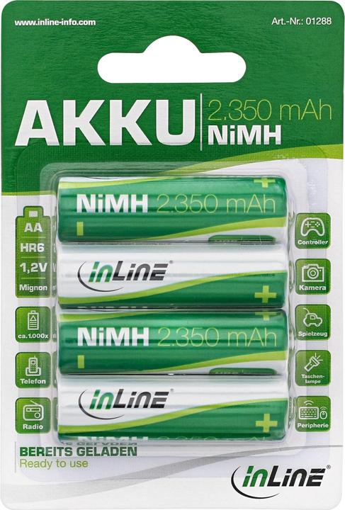 InLine HR6 NiMH (4 Stk., AA, HR6, 2350 mAh)
