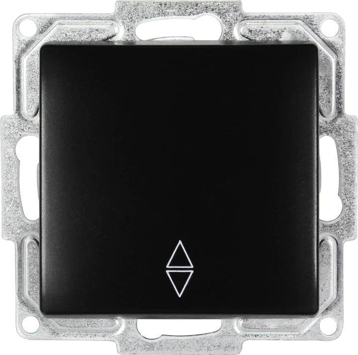Actual product image Gunsan Visage 2-way flush-mounted changeover switch Black