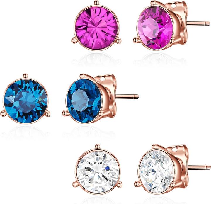 Actual product image Lulu & Jane Ladies Metal Alloy Decorated with Crystals by Swarovski® rose gold - 29089 (Metal alloy)
