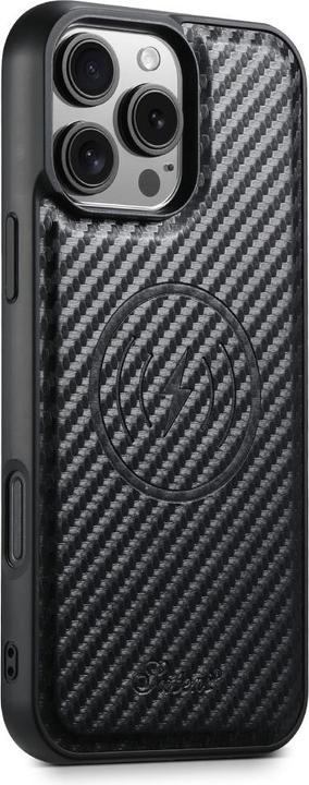 Immagine prodotto Ueli Express Copertina magnetica in carbon look con porta carte di credito staccabile (Apple iPhone 16 Pro)