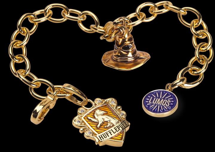 Actual product image Noble Collection Harry Potter - Braccialetto Talismano Lumos Tassorosso