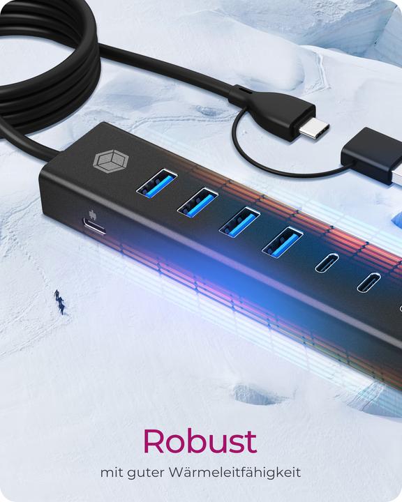 Produktbild Icy Box IB-HUB1737-C3 (USB-C, 7 Ports)