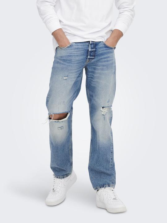 Actual product image Only & Sons ONSEDGE LIGHT BLUE Loose Fit Jeans (W29/L32)