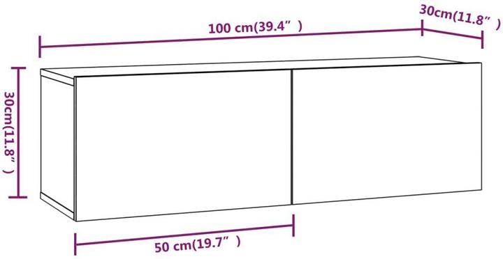Produktbild VidaXL Ezekiel (80 x 30 x 30 cm)