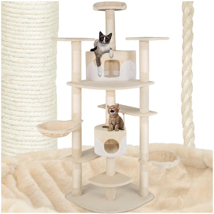 Produktbild tectake Nelly (204 cm, Beige, Weiss)
