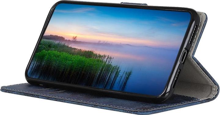 Actual product image Cover-Discount Xiaomi 11T - Vintage case suede look dark blue (Xiaomi Mi 11T Pro)