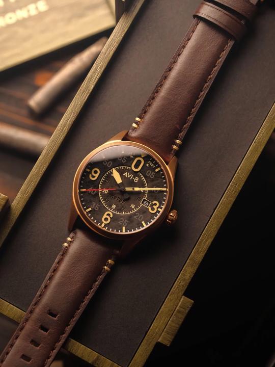 Actual product image AVI-8 AV-4090-06 (Pilot watch)