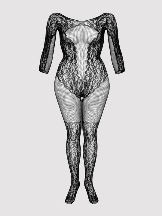 Actual product image Fifty Shades of Grey Captivate Bodystocking One Size Queen - Black (XL)
