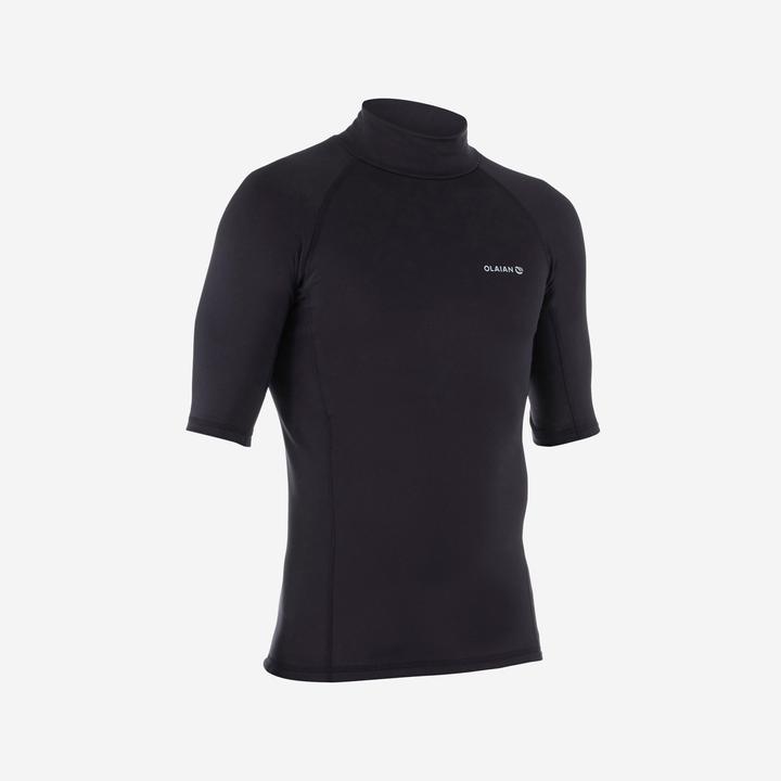 Olaian Shirt langarm Surf Herren Fleece Herren 900 schwarz (L)