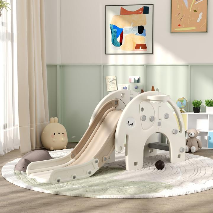 Actual product image Aiyaplay Kinderrutsche Kunststoff Cremeweiss