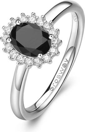 Image du produit Brosway Bague élégante en argent Fancy Mystery Black FMB75 - Circuit : 52 mm (52, Argent 925)