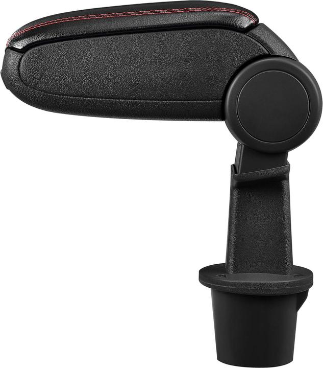 Actual product image Pro-Tec Centre armrest Dacia Duster with storage compartment imitation leather black with red stitching