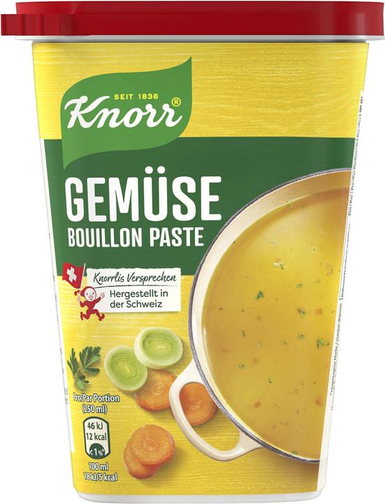 Image du produit Knorr Bouillon de légumes en pâte, en portions simples, assaisonnement idéal pour soupes, légumes & riz