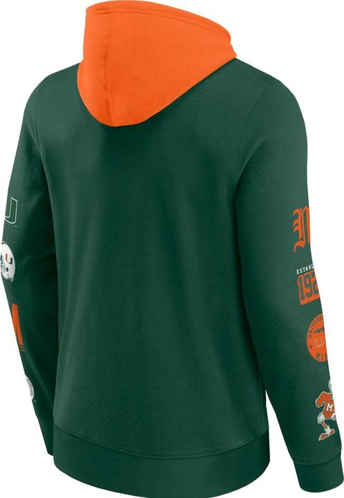 Produktbild Fanatics Miami Hurricanes NCAA Sleeve Patches Hoody - L (L)