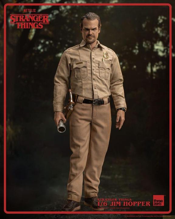 Actual product image ThreeZero Stranger Things action figure 1/6 Jim Hopper (Season 1) 32 cm