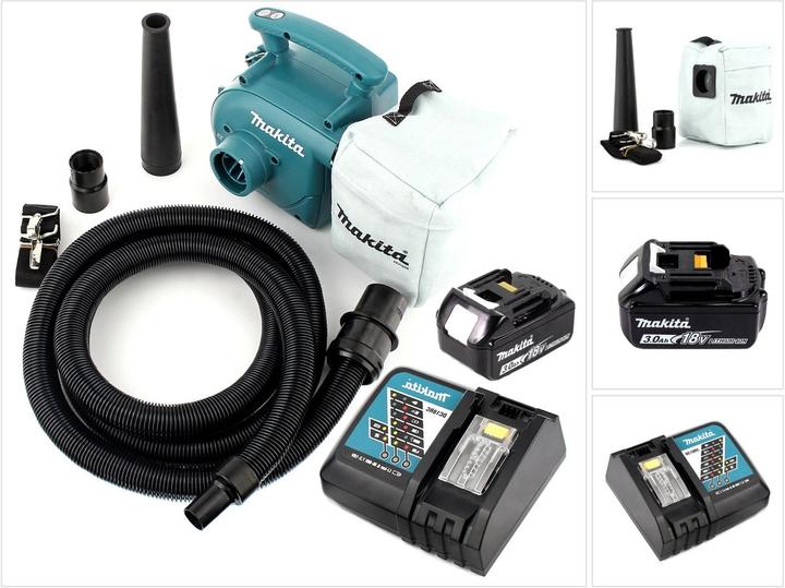 Produktbild Makita DVC 350 RF1 Akku Staubsauger 18V + 1x Akku 3,0Ah + Ladegerät