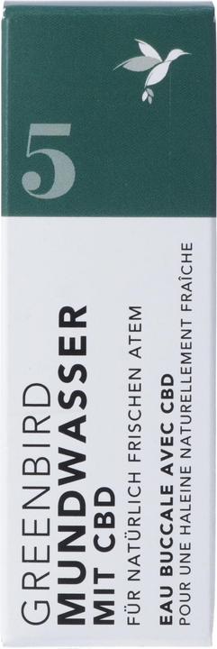 Produktbild Greenbird Mundwasser mit CBD 5 liq (10 ml, Mundspülung)