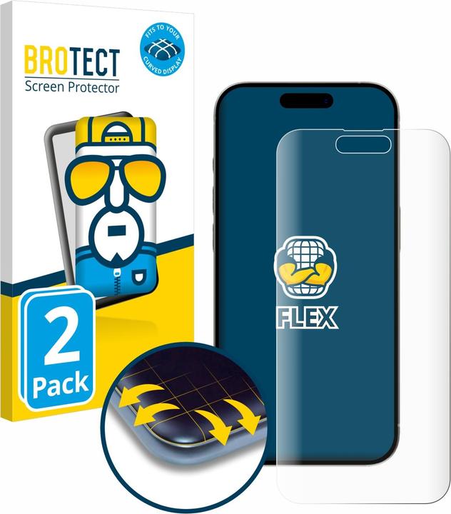 Actual product image BROTECT Full-Cover Protector (2 Piece, Apple iPhone 15)