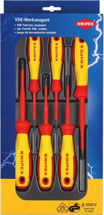 Immagine prodotto Knipex Assortimento giraviti VDE (Cacciavite a croce PZ, Fessura croce Phillipps (PH))