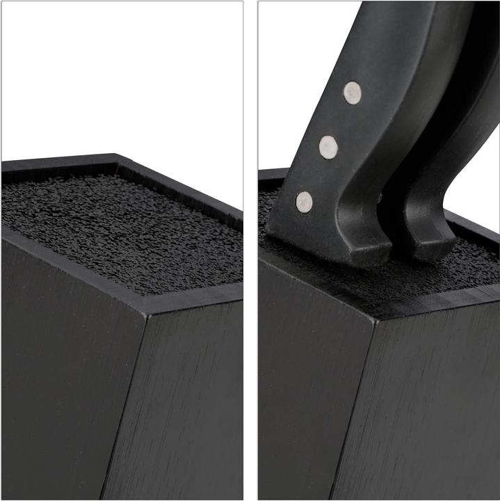 Actual product image Relaxdays Knife Block with Bristle Insert
