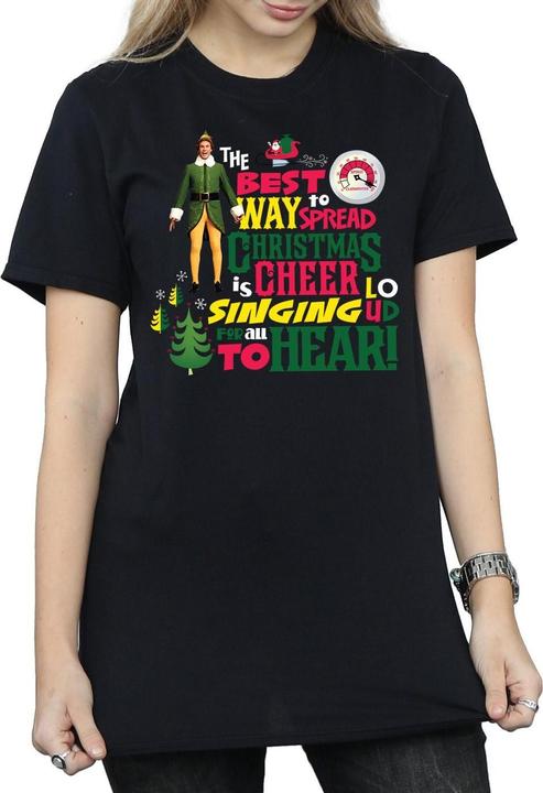 Immagine prodotto Elf Christmas Cheer Maglietta Ampia Donna (L)