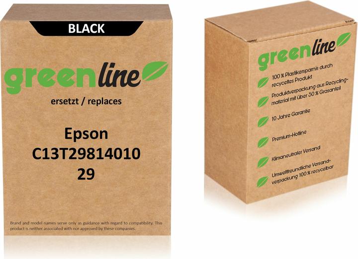Actual product image Inkadoo Druckerpatronen greenline ersetzt Epson C 13 T 29864010 / 29 XL