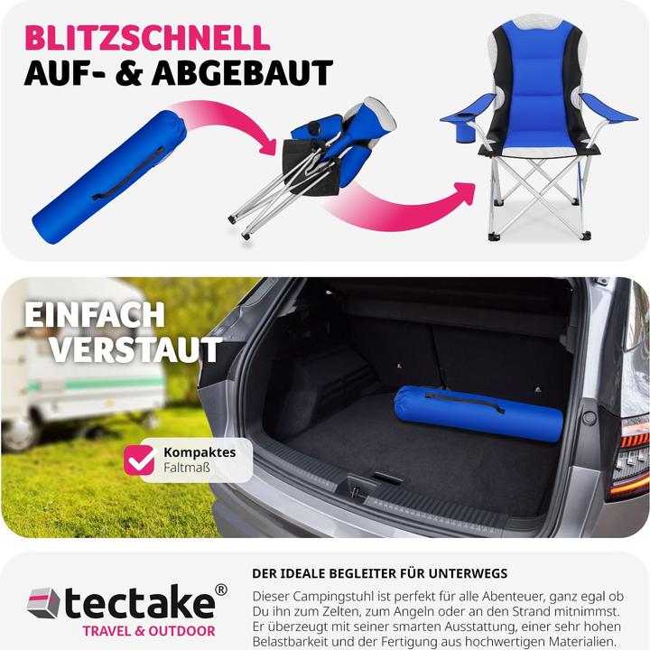 Produktbild tectake 4x Campingstuhl