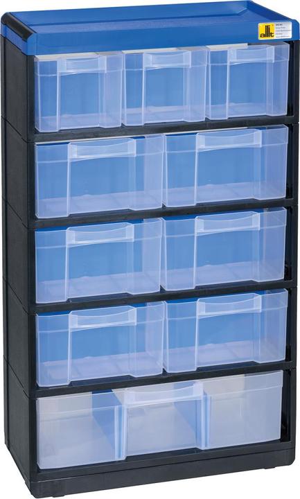 Produktbild eurokraft pro Kleinteilemagazin VARIOPLUS PRO, HxBxT 525x300x135, 10 Schubladen, 11 Trennstege (13.50 cm, 52.50 cm)