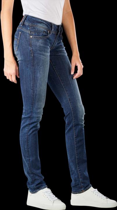 Actual product image G-Star Midge Saddle Mid Straight Jeans Neutro dk aged (W34/L34)