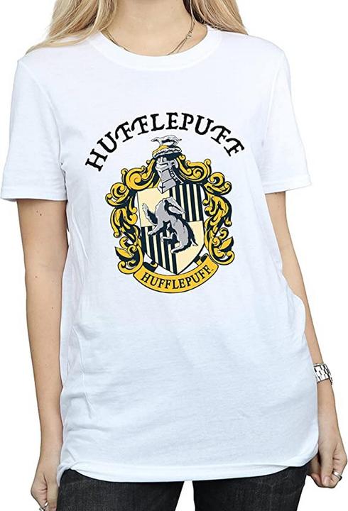 Actual product image Womens/Ladies Hufflepuff Cotton Boyfriend T-Shirt (3XL)