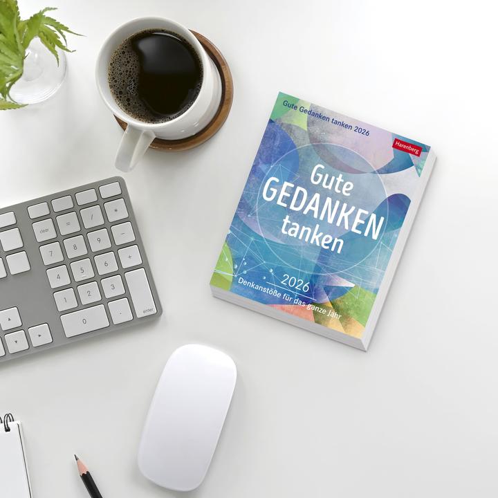 Actual product image Harenberg Gute Gedanken tanken Tagesabreisskalender 2026 - Denkanstösse für das ganze Jahr (11 x 14 cm, German)