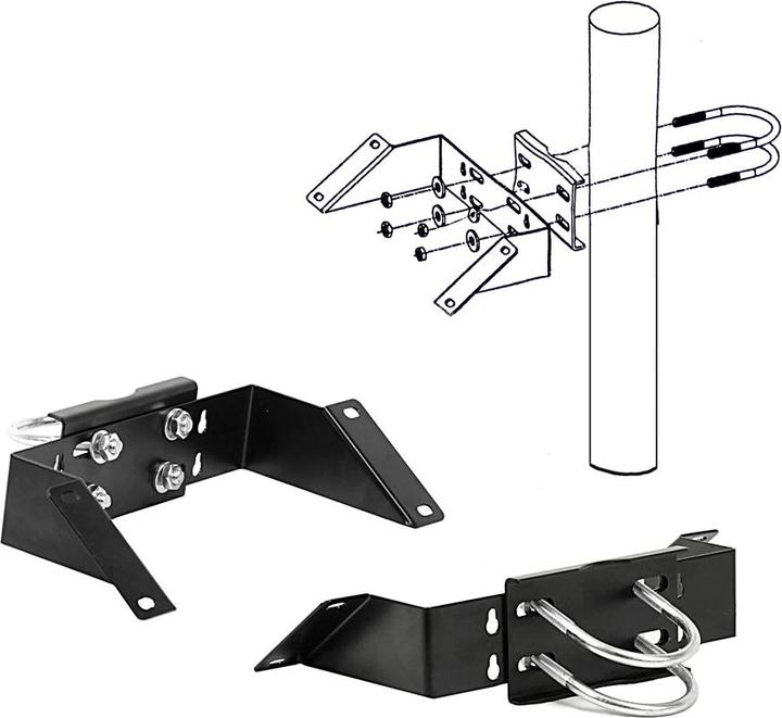 Produktbild Offgridtec Wand-Mast Montageset für 5-10w Module (Solaranlage Montagematerial)