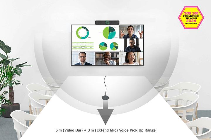 Produktbild Digitus 4K All-In-One Video Bar - Videokonferenz-System