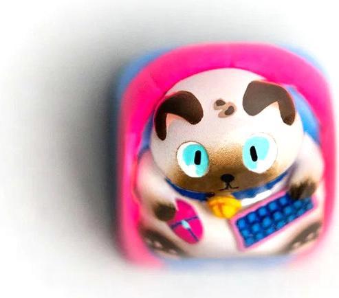 Actual product image Fnatic Artisan Keycap Loeya - blue