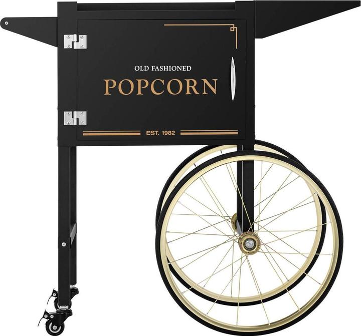 Actual product image Royal Catering Popcorn trolley - black and gold