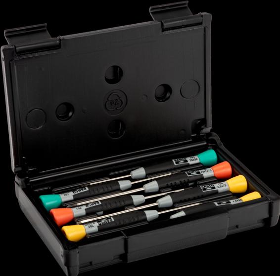 Actual product image Bahco Set of screwdrivers for slotted, Phillips and TORX screws with precision handle - 7-piece set (Port)